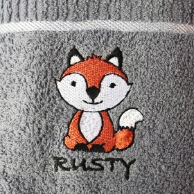 Kitchen Tea Towel Rusty Fox - Slate